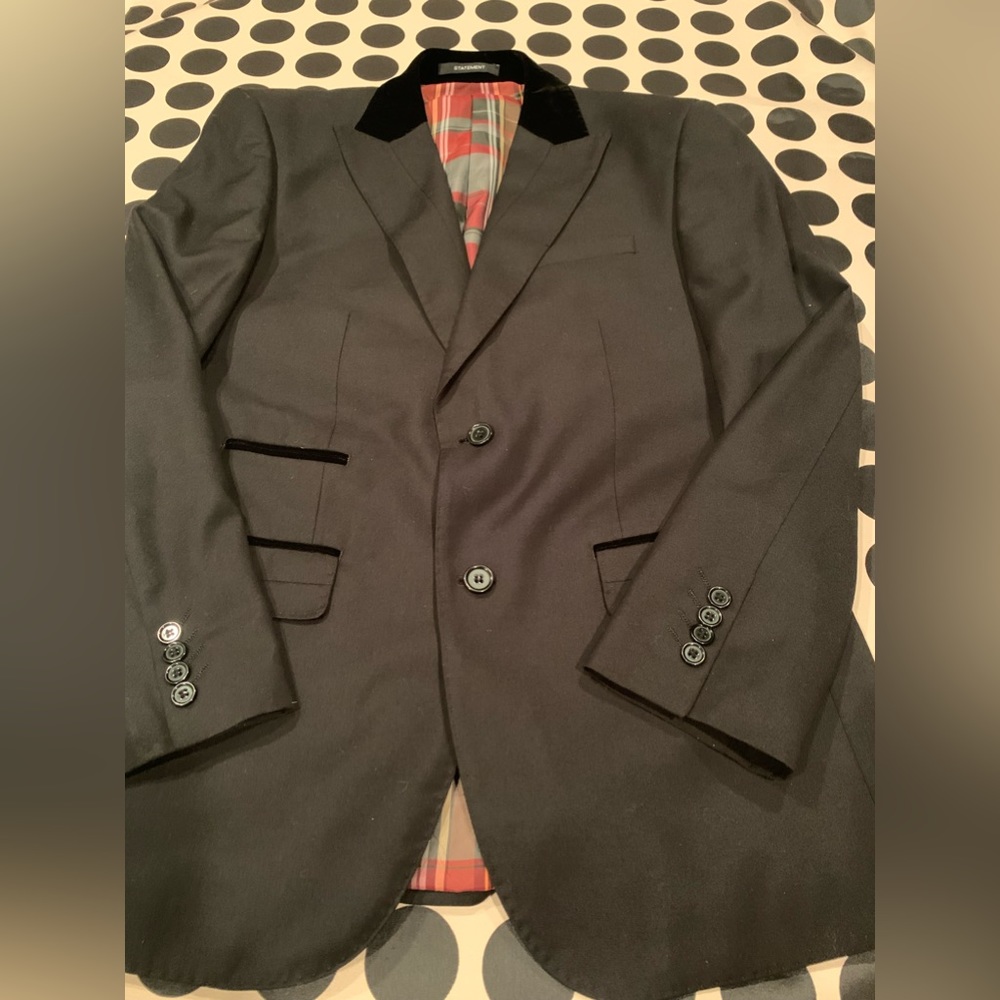 Statement Italy “Confidence” Dinner Jacket Size 4… - image 2